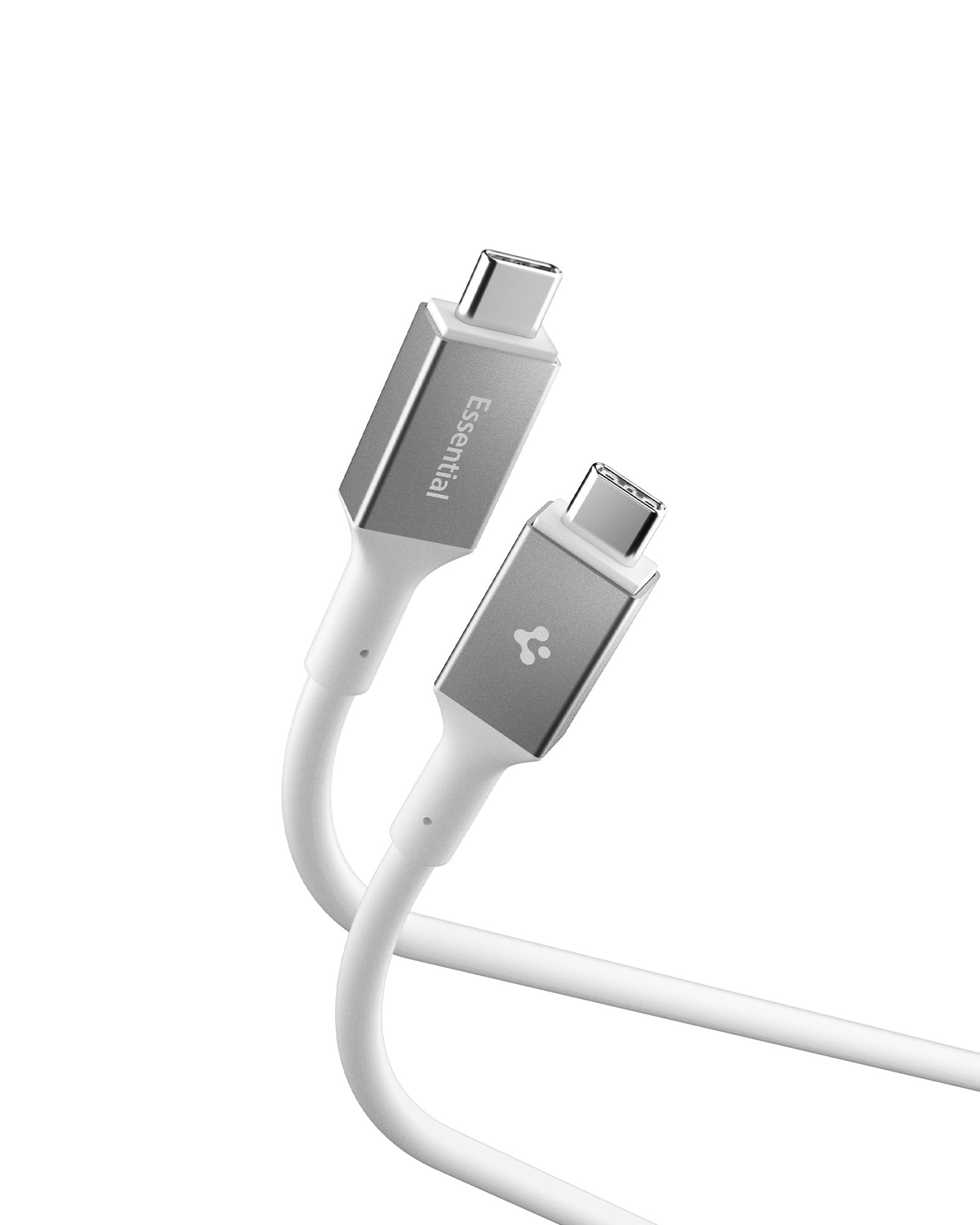 Spigen USB-C to USB-C 2 Metre Kablo 100W Güç/PPS 2.0 Desteği Super Hızlı Şarj / 5 Gbps (E-Marker Çip) Data Aktarım Hızı/PD USB 3.2 Type-C Ekstra Dayanıklı MFI Lisanslı White - ACA08775