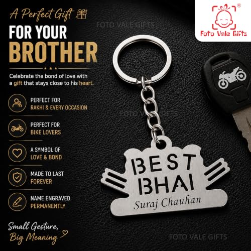 Image of Personalized Name Keychain Stainless Steel | Custom Engraved Metal Keyring for Doctor, CA, Advocate, Rider & Car Lovers | Unique Gift for Men & Women