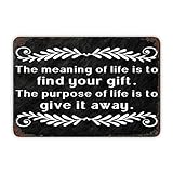 Photo Gallery the meaning of life is to find your gift targa in latta motivazionale palestra cartello in metallo vintage poster in ferro dipinto divertente citazione decorazione cartello in alluminio regalo di Photo Gallery the meaning of life is to find your gift targa in latta motivazionale palestra cartello in metallo vintage poster in ferro dipinto divertente citazione decorazione cartello in alluminio regalo di
