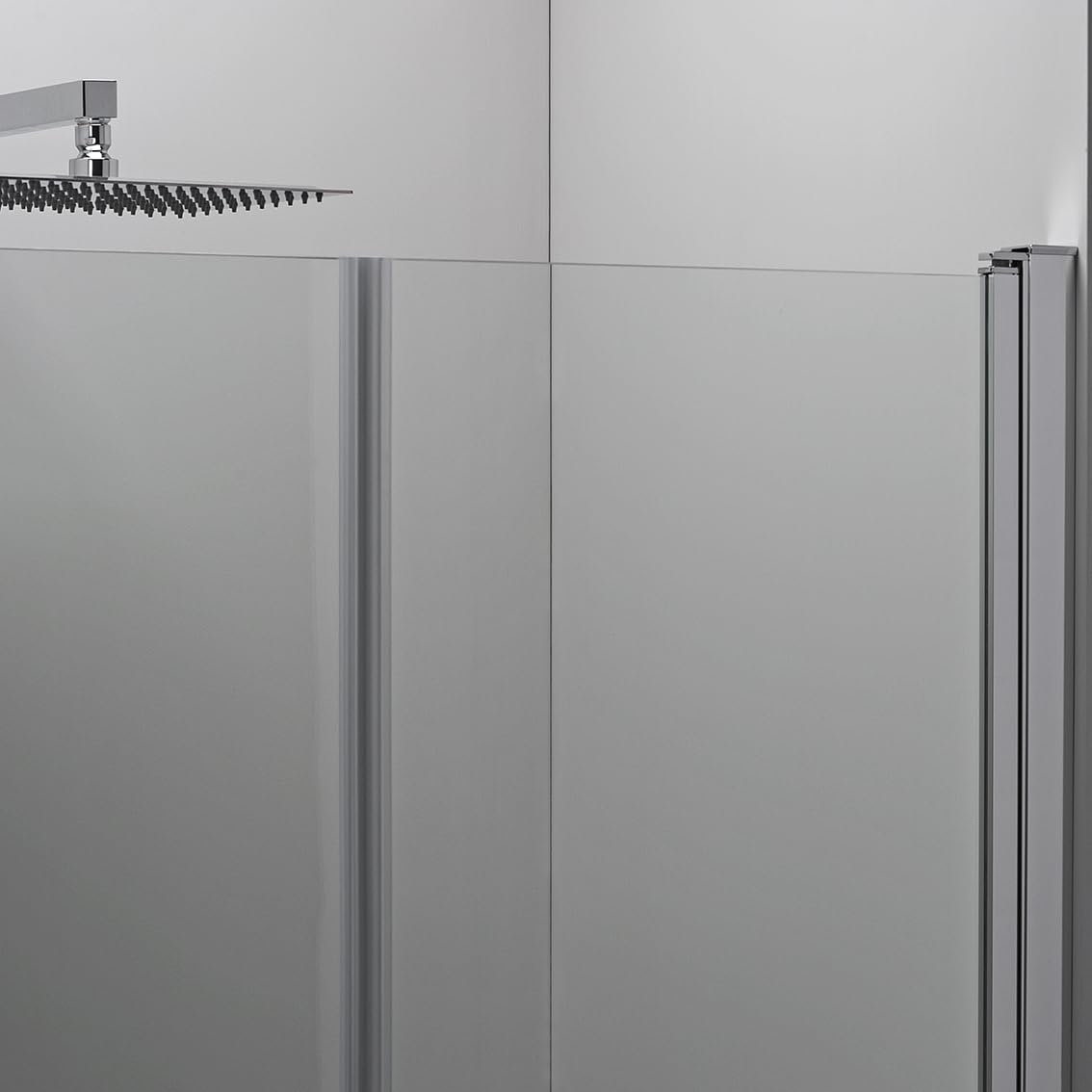 Porta Doccia Saloon 90 x 195 cm - Vetro Temperato 6 mm Trasparente, Profilo Cromato, Apertura Interna/Esterna, Chiusura Magnetica e Sistema Antigoccia - Facile da Pulire