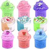 9 Pack Slime Kit, with 6 Butter Slime and 3 Cloud Slime, Soft and Non-Sticky, DIY Surprise Toy, Party Favor for Girls and Boys, Birthday Gift, Stress Relief Toy
