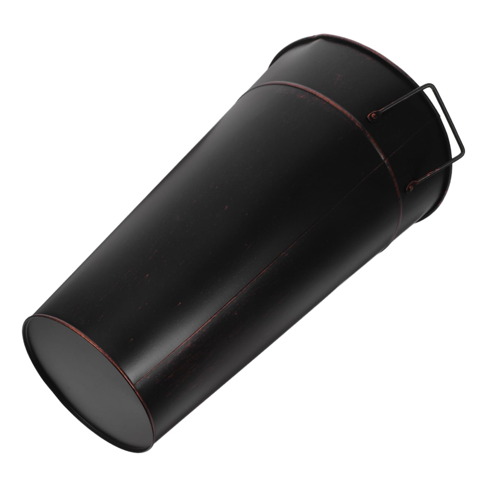 BESTonZON Secchio Organizer per Legna da Ardere, Ferro Alto con Manici