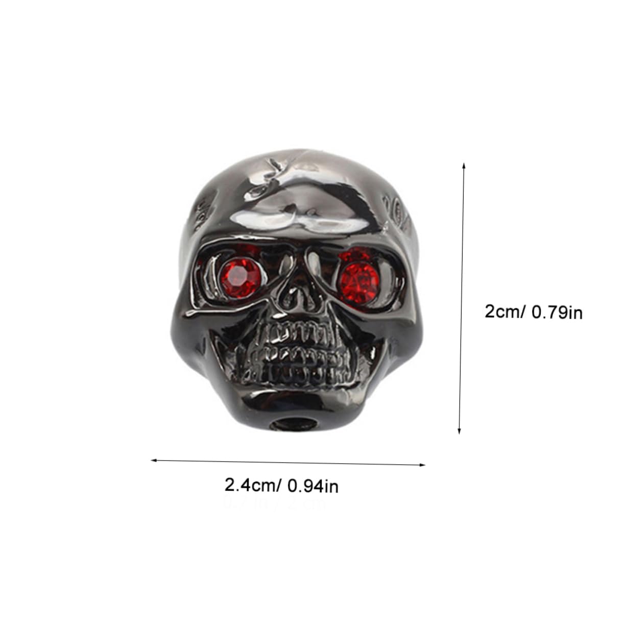 Abaodam 4pcs Skull Head Electric Guitar Tone Volume Control Knobs with Wrench Durable Metal Knobs for Easy Installation Electric Guitars
