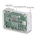 iUniker Raspberry Pi 3B+ Case - Transparent with Heatsink - Access to All Ports