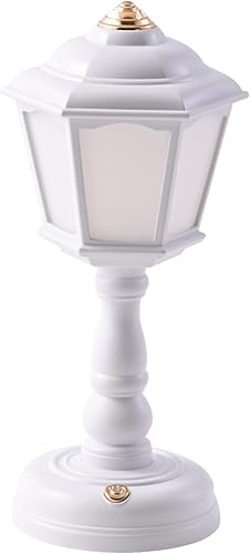 Bullishman Lámpara de escritorio LED retro Lámpara de mesa de carga USB Mini Lámparas de calle Diseño Noche Decoración Luces Luz de noche Luz de