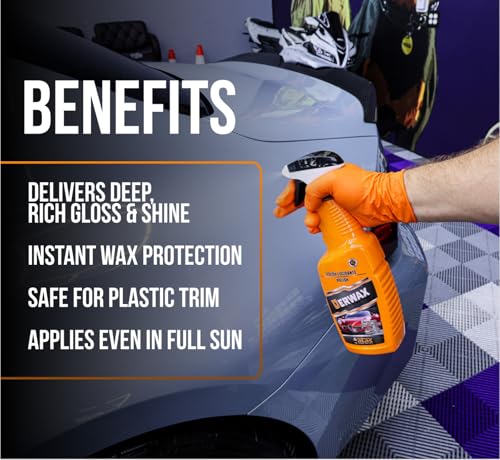 Image of Car Wax Spray - Streak-Free Instant Mirror Shine for Paint & Trim, 25 Fl Oz | Made in Italy Car Wax Spray for Streak-Free Mirror Shine on Paint & Trim