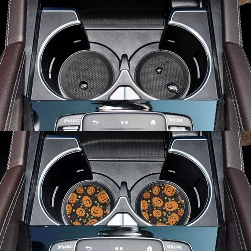 Portavasos para auto 2 pack redondo absorbente cerámico miniatura 4
