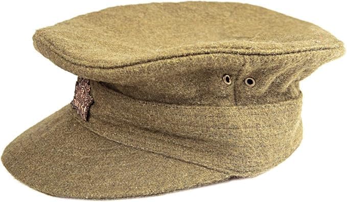 warreplica WW1 Canadian/British Trench Cap and Badge - Reproduction