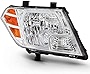 ACANII - For 2009-2020 Nissan Frontier Truck Chrome Housing Headlight Headlamp Assembly Replacement Right Passenger Side