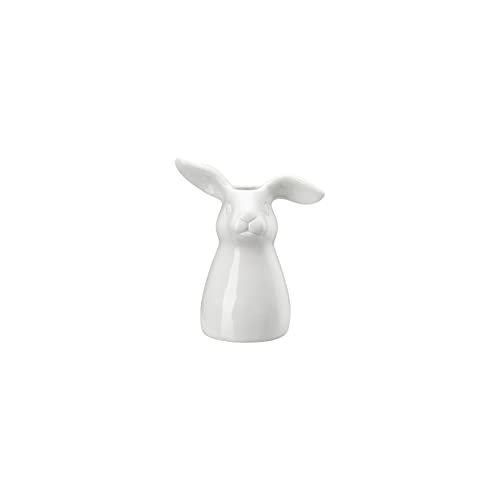 Hutschenreuther Hasen-Vase Weiss Vase 11 cm, Weiß