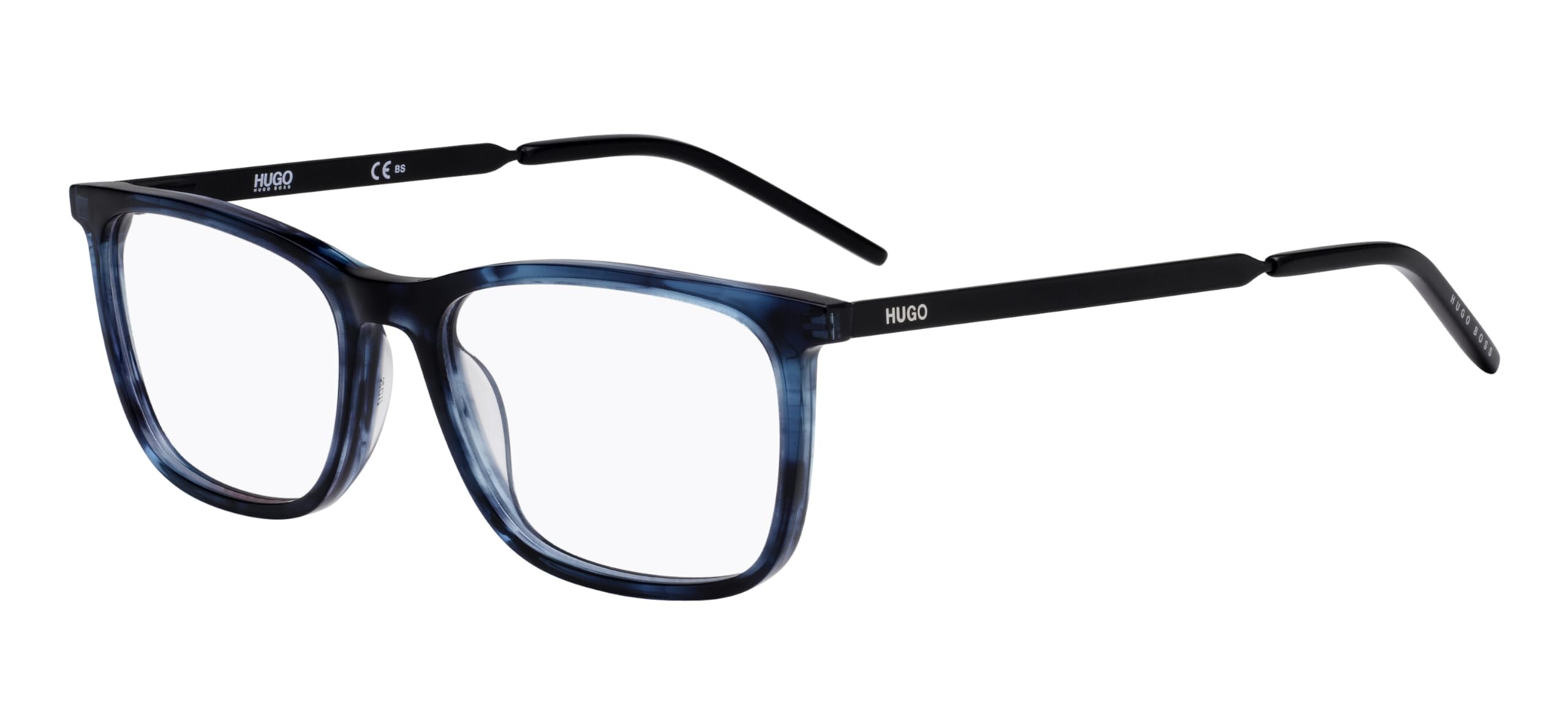 HUGO Men's Rectangular Eyeglass Frame (Model hg 1018) - Acetate (Includes Glasses Case)