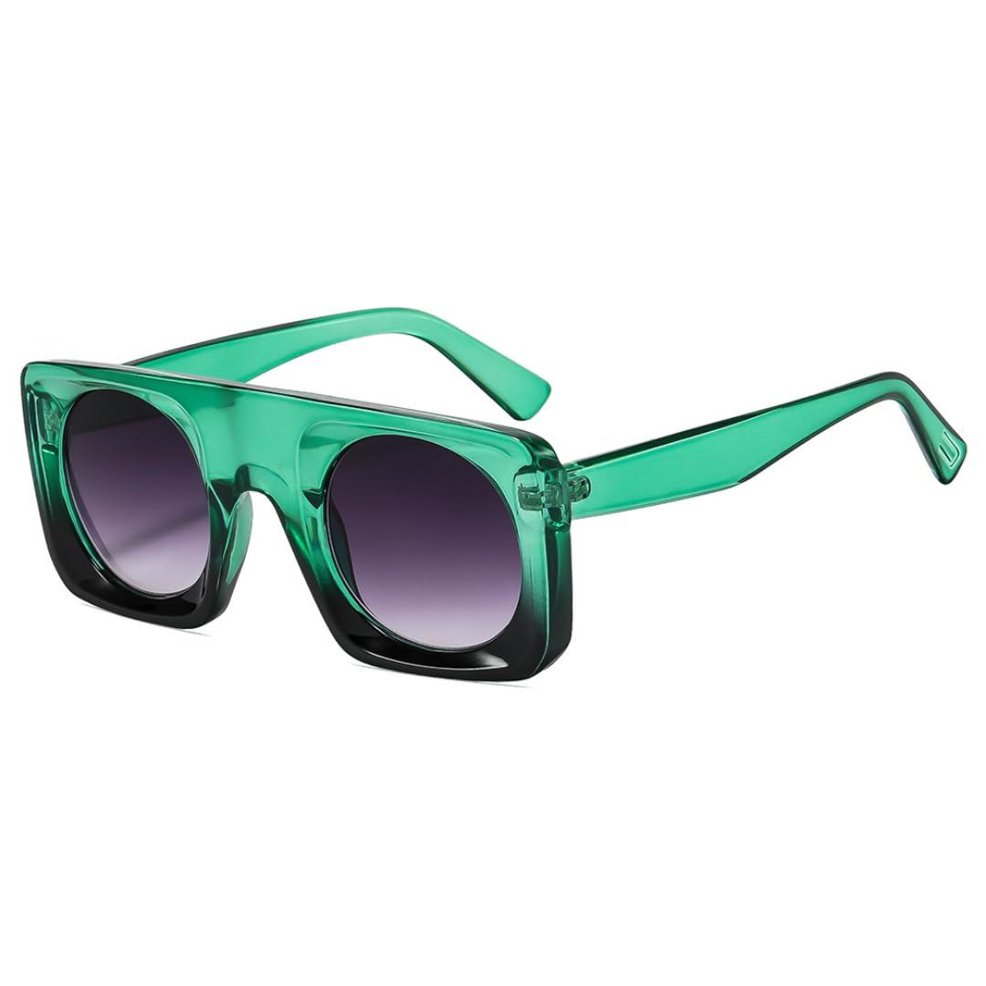 Occhiali da sole poligonali alla moda da donna, design occhio di gatto, montatura in metallo, protezione UV 400, da uomo