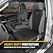 CAT Hex Linen Car Seat Covers - Heavy-Duty Seat Protectors with Stylish Hexagonal Pattern, Universal Fit, Durable and Easy to Install for Cars and Trucks (2pc)
