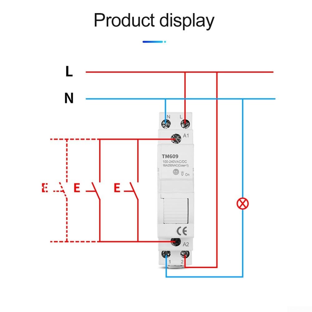 TM609 Interruptor de temporizador inteligente, para Tuya APP Interruptor de temporizador de riel inalámbrico CA 100-240 V para control remoto inalámbrico de hogar inteligente