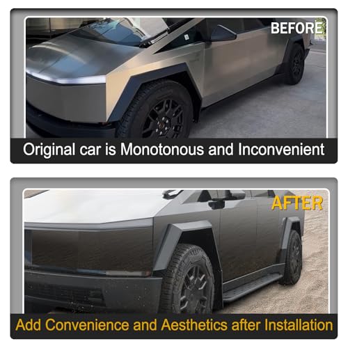 Estribos para Tesla Cybertruck 2024+ en Acero Inoxidable miniatura 2
