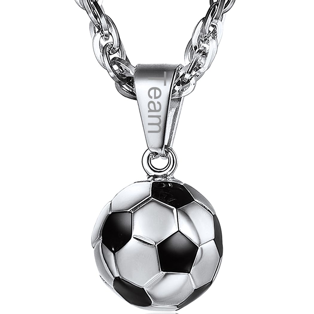 PROSTEEL Soccer/Baseball/Football/Basketball/Volleyball Necklace for Men