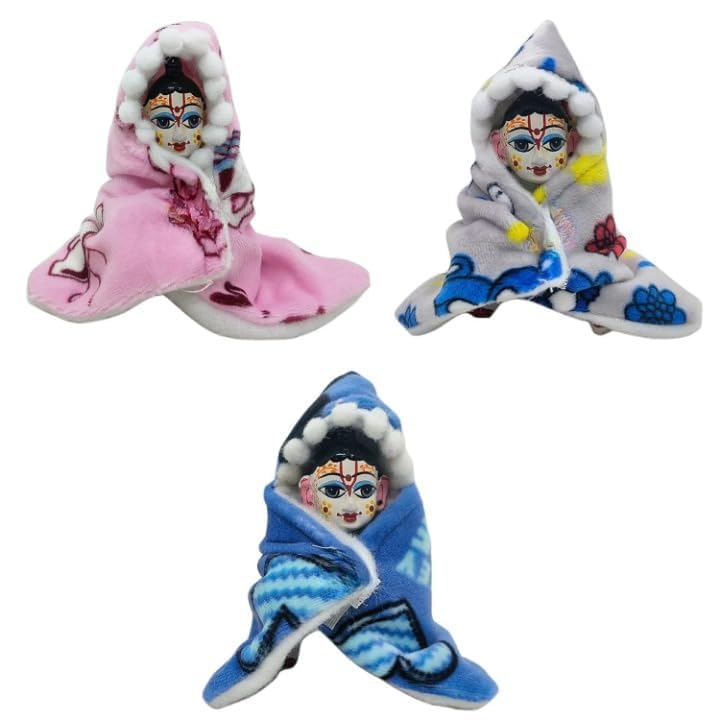 laddu Gopal Nutan Shawl Ponchu for bal Gopal ji, kanhaji, krishnaji (Pack of 3)-picture-35