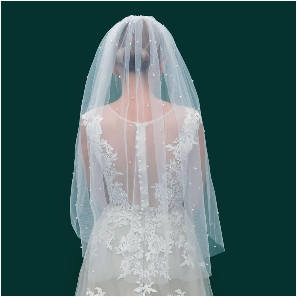 Amazon.com: Bridal Veil Bridal Veil Pearl Veils with Hair Comb