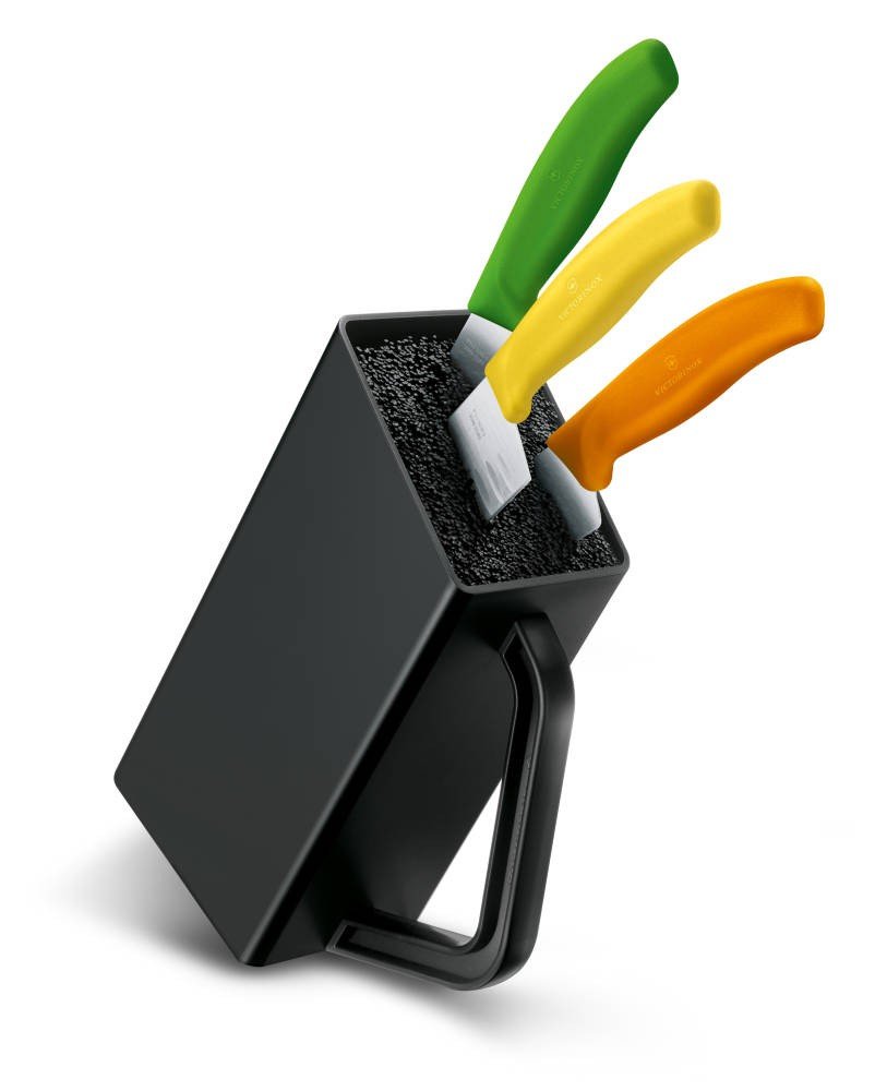 Victorinox Swiss Classic Ceppo portacoltelli, senza contenuto, portacoltelli, salvaspazio, Swiss Made, nero