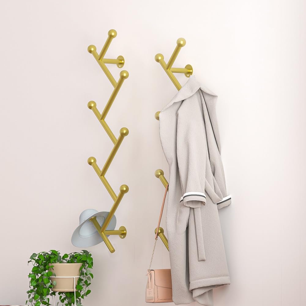 Portemanteau mural design sur pied - Gain de place pour entrée, salon, chambre à coucher, bureau - Installation facile