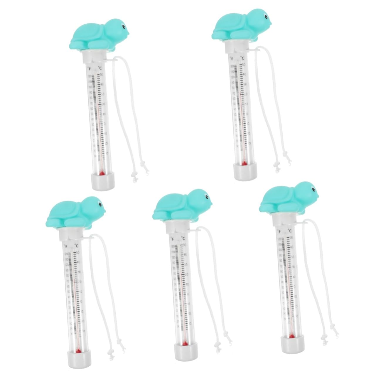 BESPORTBLE 5pièces Thermomètre Flottant Pour Piscine Et Spa Mesure Précise Température De Eau Pour Aquarium Et Modèle Tortue