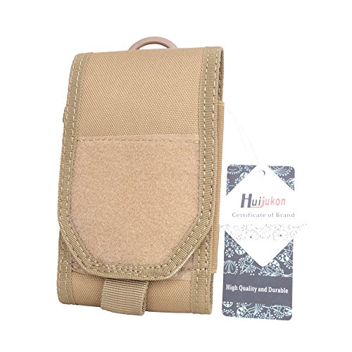 Huijukon Molle táctico móvil bolsa grande Smartphone bolsa para cinturón para 5.8 "iPhone X iPhone 8 plus 6.3" Galaxy Note 8 S8 Plus Moto X Nexus 6