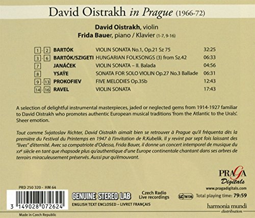 David Oistrakh in Prague