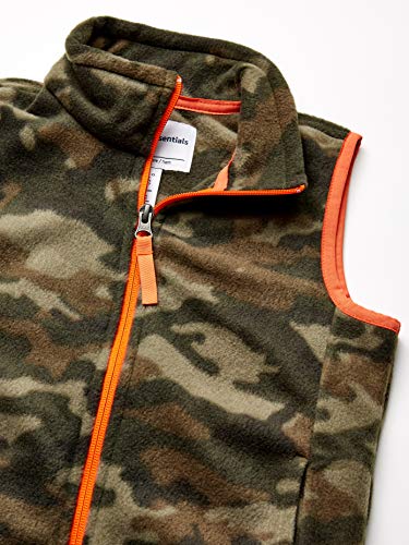 Image of Amazon Essentials Boys and Toddlers' Polar Fleece Full-Zip Mock-Neck Vest
