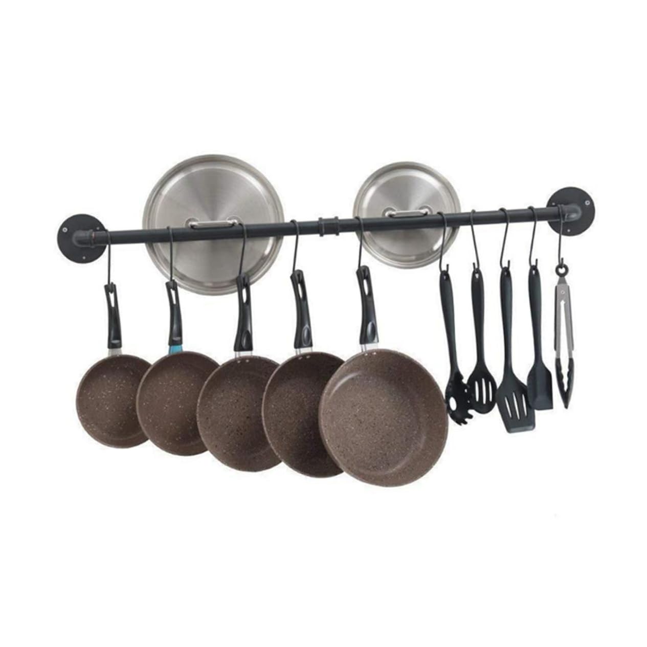 Rejilla Para Tapas De Ollas De Pared Estante Para Ollas De Hierro Organizador De Colgante Para Cocina