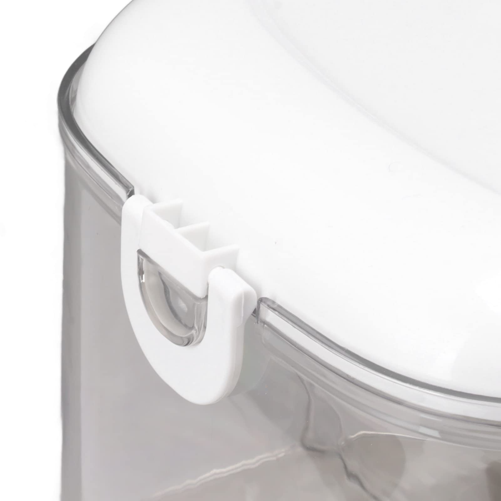 Contenitore per riso da 5000 ml con finestra trasparente |Conservazione alimentare sigillata per cereali/cereali/fagioli |Mantiene il riso puro e asciutto per mesi |Senza (4 Grid)