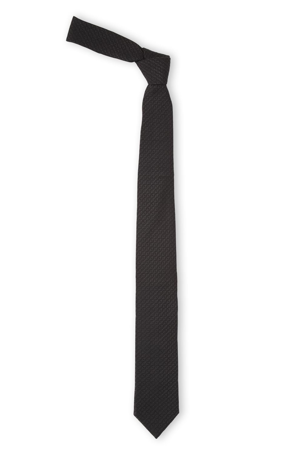 louis philippe Men Black Textured Tie-picture-13