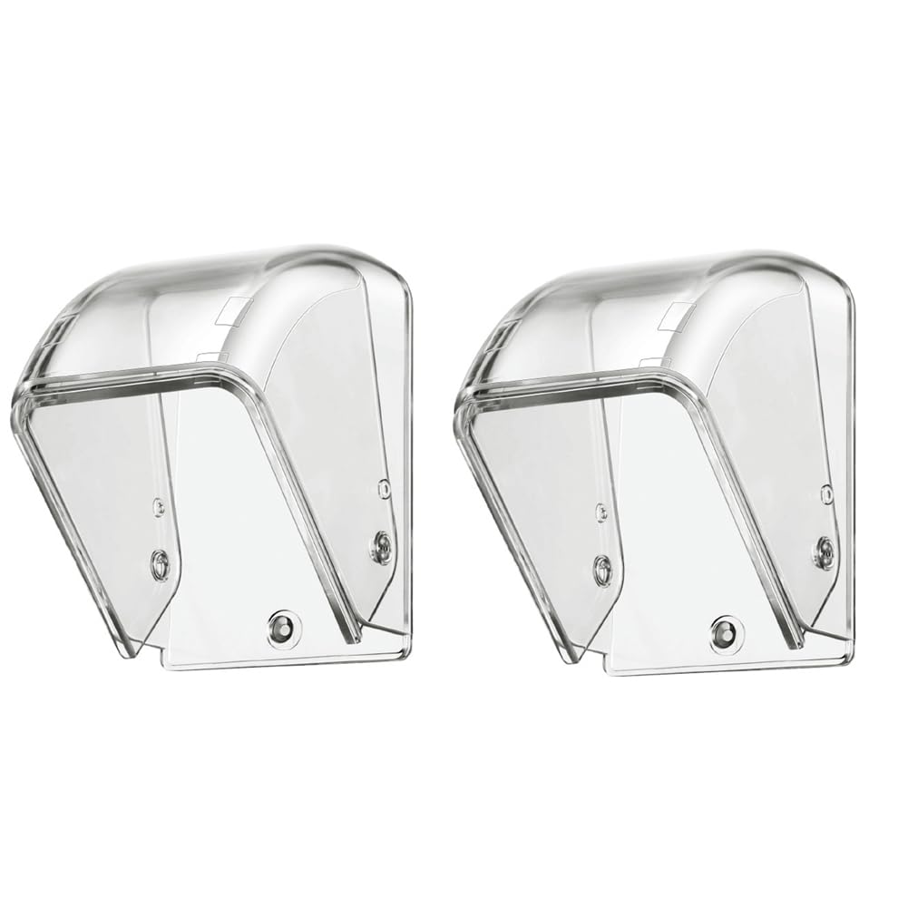 Ehwisbe Wireless Doorbell Rain Cover Outdoor Waterproof Cover Transparent Outdoor Wireless Rainproof Doorbell Box