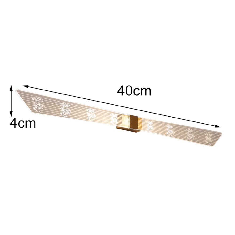 Luz espejo baño, luz espejo LED Lámpara gabinete espejo ultrabrillante Blanco neutro 15W Iluminación maquillaje Linterna pared ahorro energía Luces tocador aluminio 4000K para interior 40cm