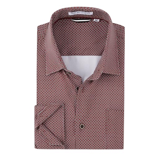 Alex Vando Mens Printed Dress Shirts Long Sleeve Regular Fit Button Down Shirt