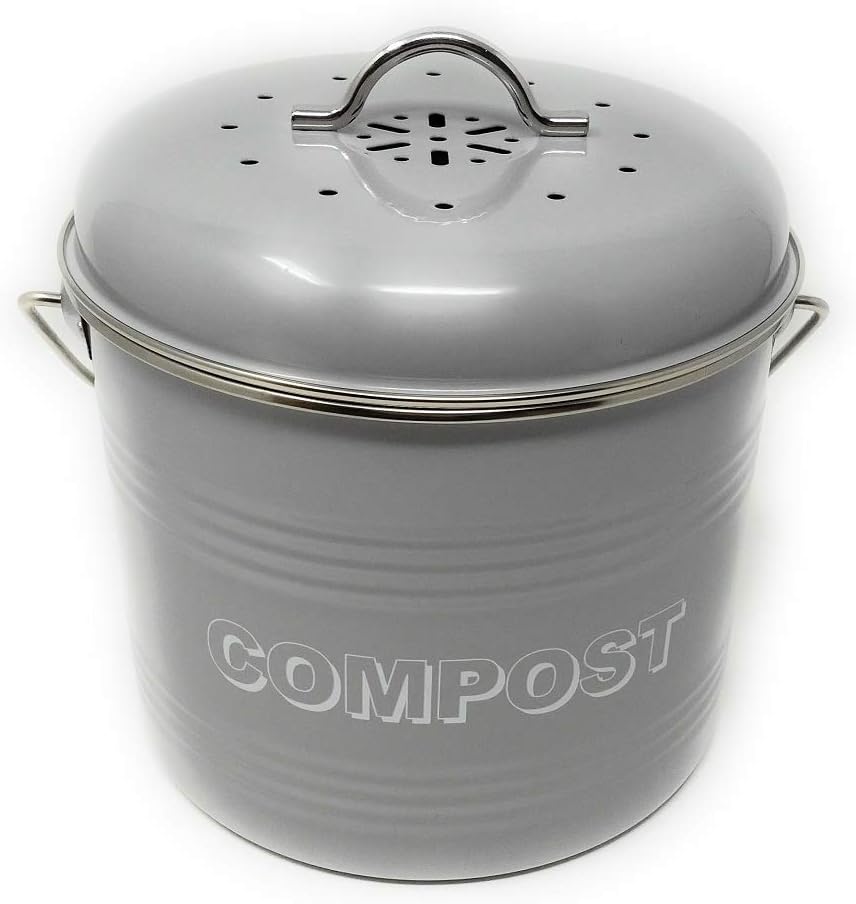 Lesser & Pavey LP42239 New Sweet Home Compost, Metal, Grey, 21 x 19 x 20 cm