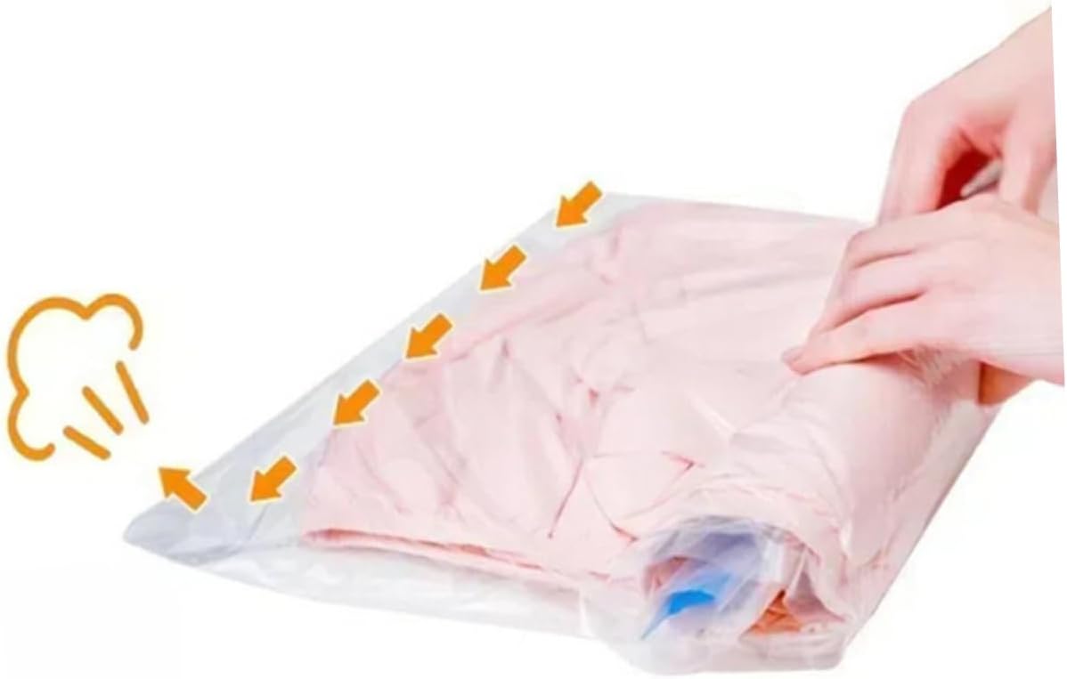 Outanaya 12pcs Reusable Compression Bags for Travel Airtight Storage for Clothes and Socks Roll-up Design Moisture Space Saving for Suitcases image 5