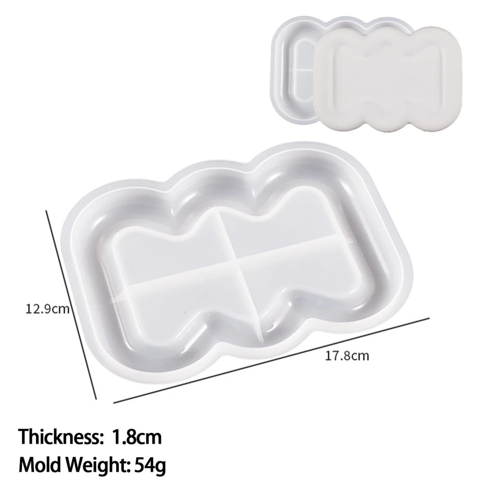 Stampi in Silicone per Ali d'Angelo Vassoio portaoggetti Stampo in Silicone Piastra for Esposizione Gioielli Fai da Te Gesso in Resina(12.9 * 17.8cm)