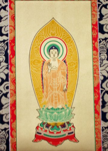 Amazon｜掛け軸 中金 浄土宗 舟阿陀70代｜仏間・神道用掛軸・表装