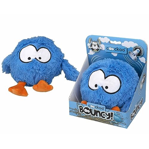 Coockoo Dog Toy Bouncy Jumping Ball SOUNDCHIP INCL. 28x19cm, Blue