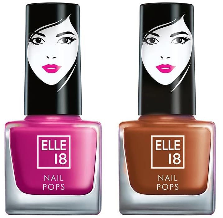 Elle 18 Nail Pops Matte Finish 190 5Ml & Nail Pops 196 5Ml Combo-image-37