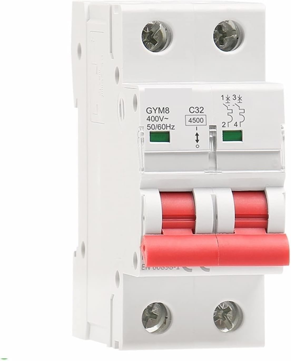 Interruptor de protección bipolar de 6A para circuitos de iluminación en reformas de viviendas