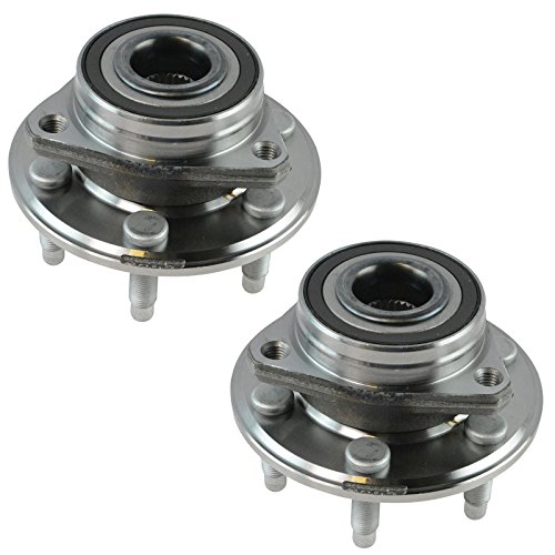 Image of TRQ Driver and Passenger Side Wheel Bearing and Hub Assembly Set 2 Piece Compatible with 2010-2016 Cadillac SRX 2011 Saab 9-4X