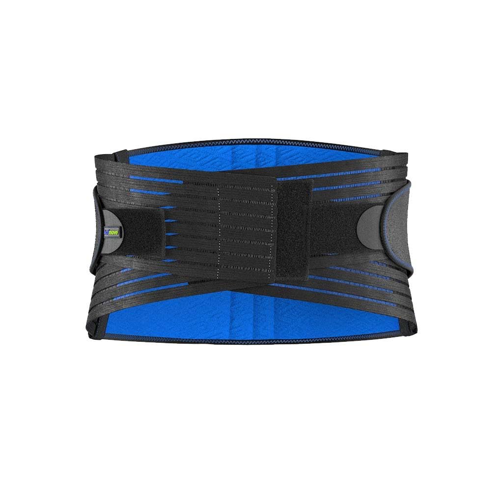 Actimove Sports Edition Back Support | Back Brace with 4 Stays, Adjustable, Double Layer Compression for Acute & Chronic Back Pain, Lumbar Strains, Muscular Insufficiency | Black, 2X-Large