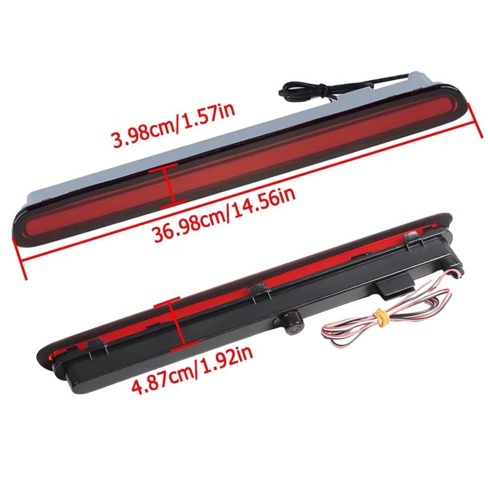 815700K100 Für T&oyota Für HILUX Revo/Vigo 2015-2018 Auto-Hinterradbremse hoch montiertes drittes Bremslicht Rücklicht Auto drittes Bremslicht(Red)