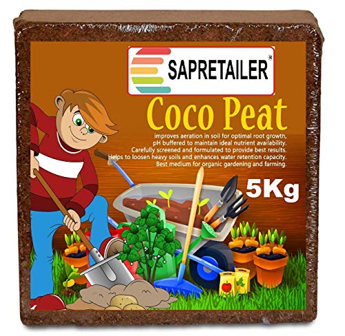 Image of SAPRETAILER Cocopeat Block 20Kg - Expands to 300 litres of Coco Peat Powder