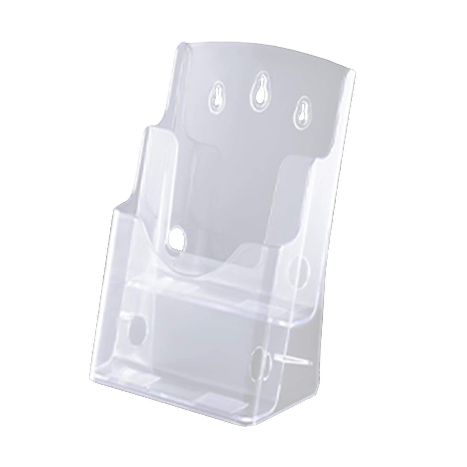 Zambuph Acrylic Brochure Holder Pamphlets Booklets Reliable Display Stand Events And Office Usage Menus Literature Holder Countertop Organizer Exhibition , A6 , 2 Tier