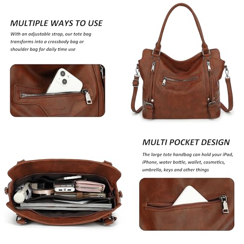 TANTOMI Tote Handbags for Women Large Hobo Bags for Women Multiple Pockets Crossbody Purses Bags Shoulder Bag - Image 6
