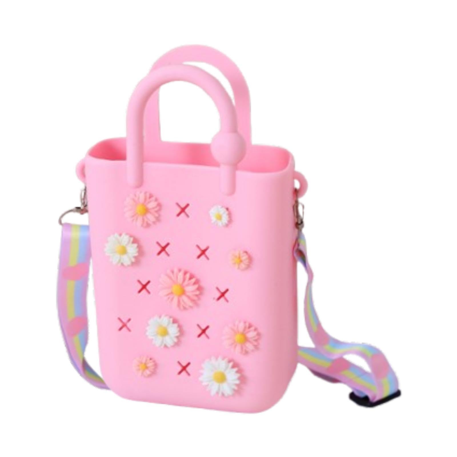 nivaa Beach Hole Bag Creative Handbag for Women for Shopping Travel Swimming Pools Pink-picture-38