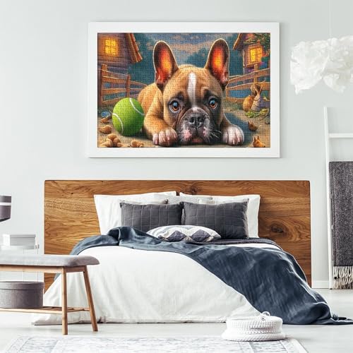 Puzzle de Boston Terrier de 1000 piezas: supera el aburrimiento con un desafío difícil 7