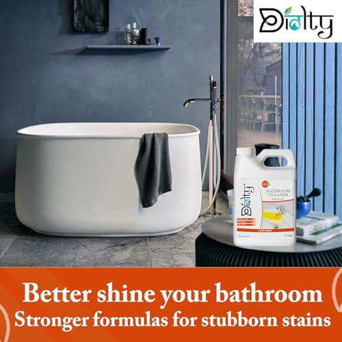 Image of Diolty 5L Bathroom Cleaner - Kills 99.9% Germs, Limescale Remover, Hand-Safe, Fresh Scent, Made in India